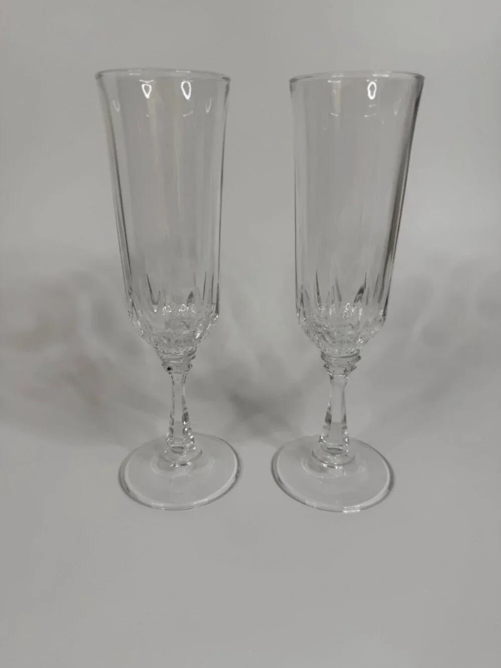Vintage Toscany Brighton Lead Crystal Champagne Flutes, 7.75